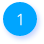 Number one in white text on blue circle